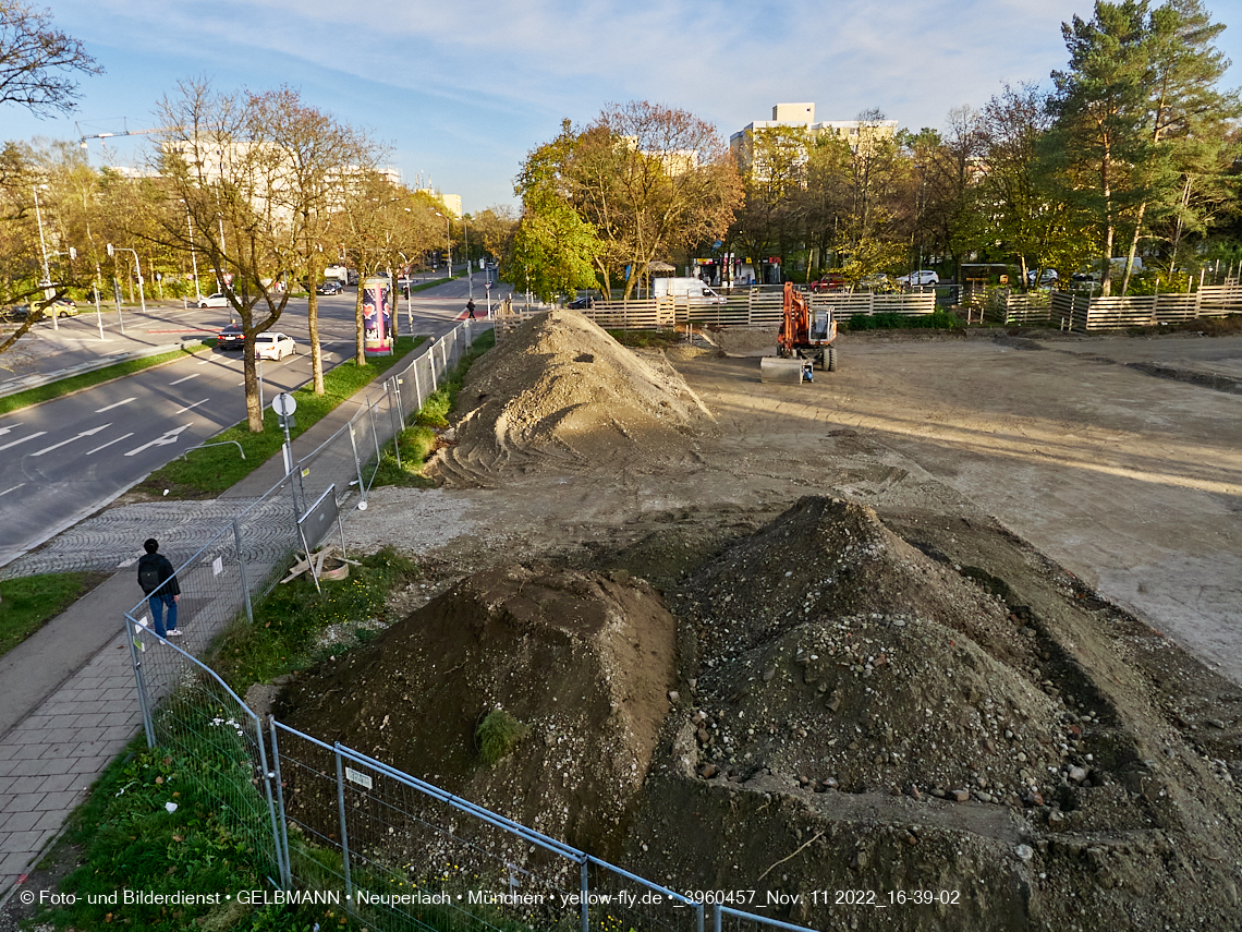 11.11.2022 - Baustelle an der Quiddestraße Haus für Kinder in Neuperlach